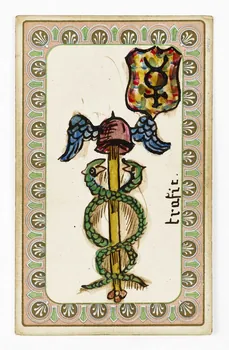 carte à jouer oracle du mage Edmond 1977.60.74.8  Photo Mucem / Marianne Kuhn