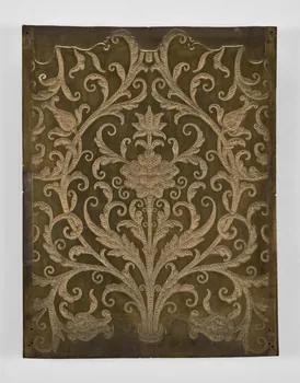 Manufacture Paul Balin planche d'impression pour papier peint plaque pour frapper les tissus Ile-de-France, France 1863-1898 1950.55.5 Photo Mucem / Marianne Kuhn