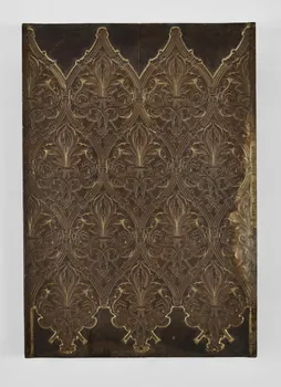 Manufacture Paul Balin planche d'impression pour papier peint plaque pour frapper les tissus Ile-de-France, France 1863-1898 1950.55.4 Photo Mucem / Marianne Kuhn