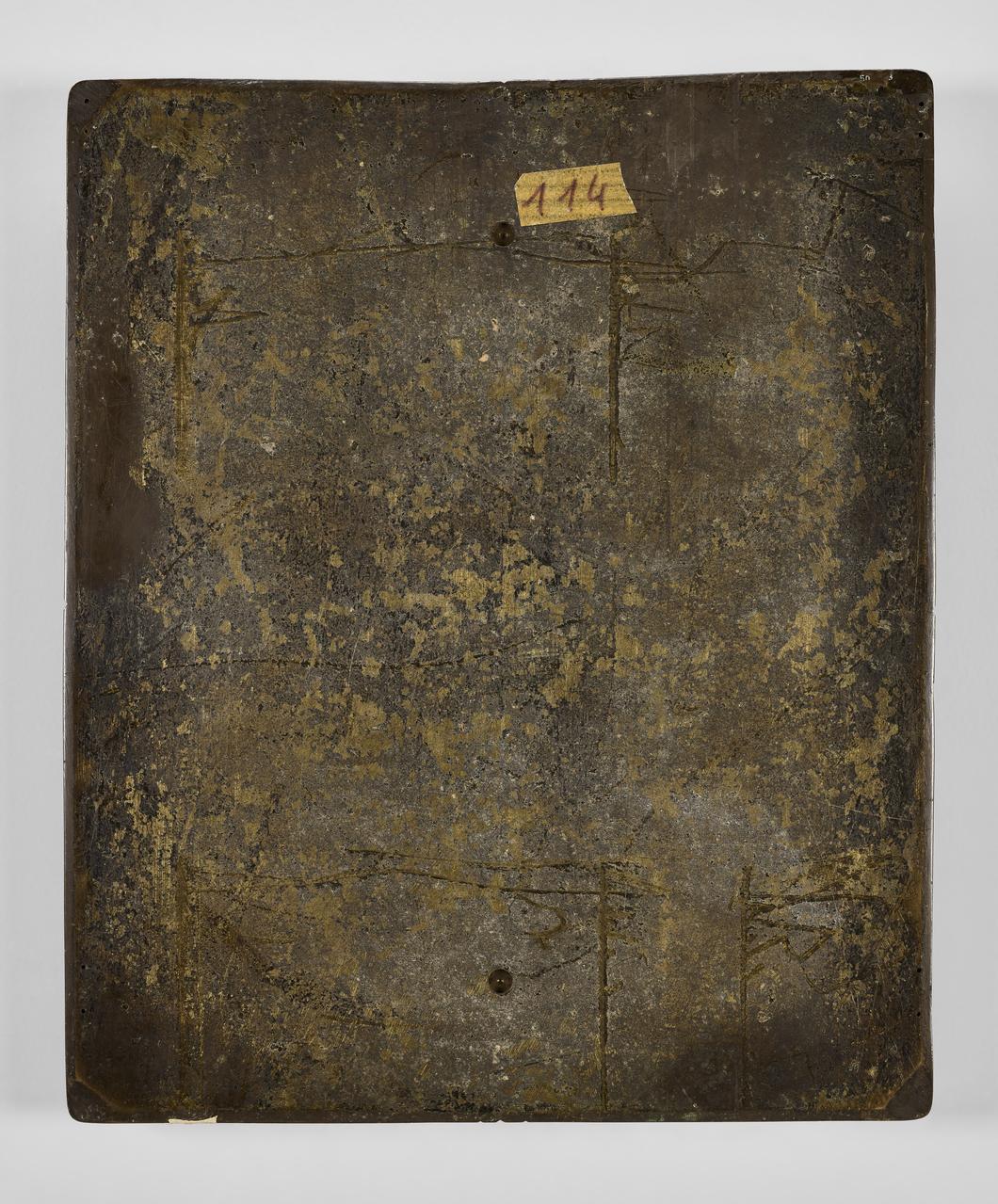 Manufacture Paul Balin planche d'impression pour papier peint plaque pour frapper les tissus Ile-de-France, France 1863-1898 1950.55.3 Photo Mucem / Marianne Kuhn