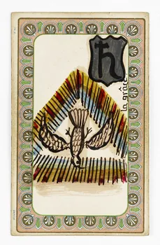 carte à jouer oracle du mage Edmond 1977.60.74.11  Photo Mucem / Marianne Kuhn