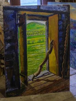 Jean Amblard tableau L'échappée belle Auvergne, France 1989 2025.26.8  Photo Mucem