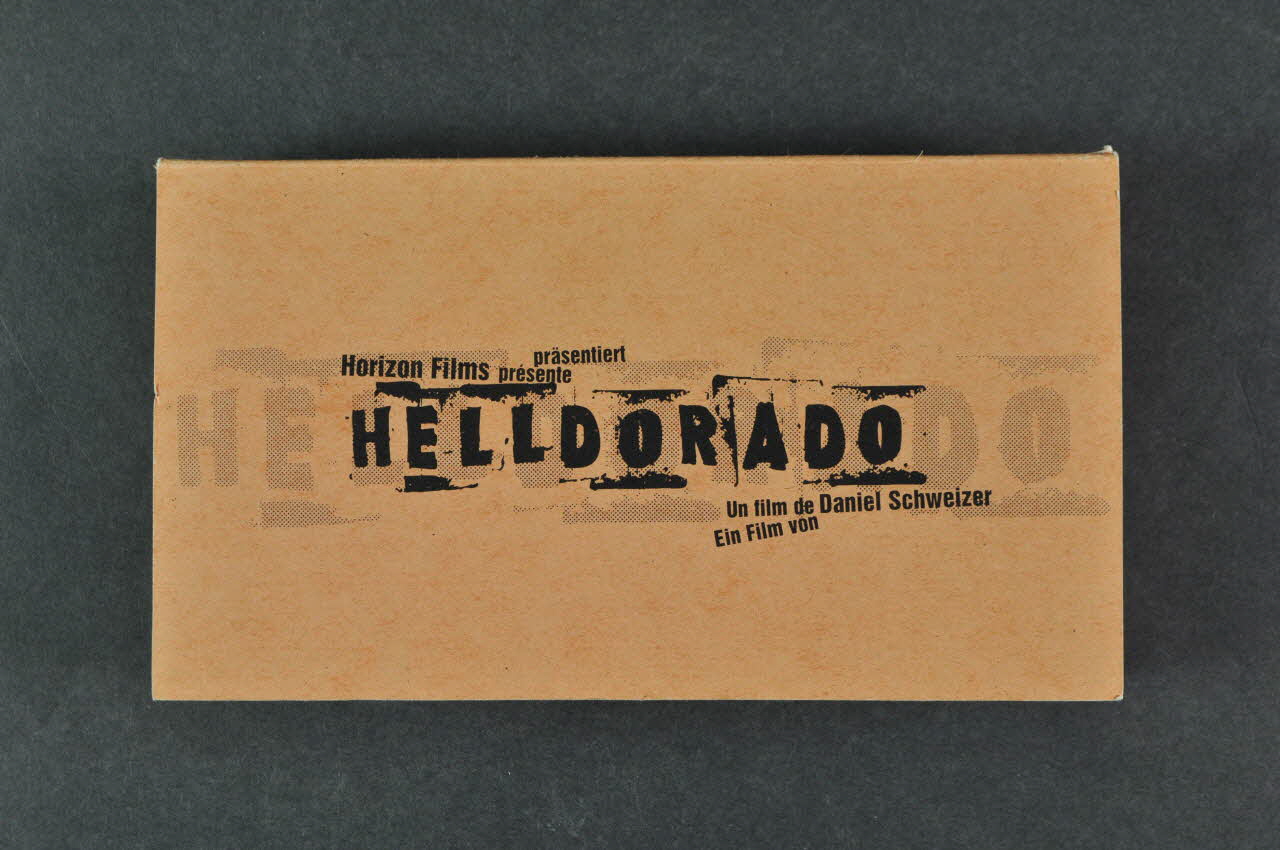 Horizons Film ; Aids Info Docu Schweiz ; Office cassette vidéo "Helldorado" Un film de Daniel Schweizer. Lorraine, France 2000 2004.119.4.1-2 Photo Mucem