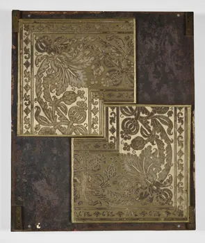 Manufacture Paul Balin planche d'impression pour papier peint plaque pour frapper les tissus Ile-de-France, France 1863-1898 1950.55.10 Photo Mucem / Marianne Kuhn