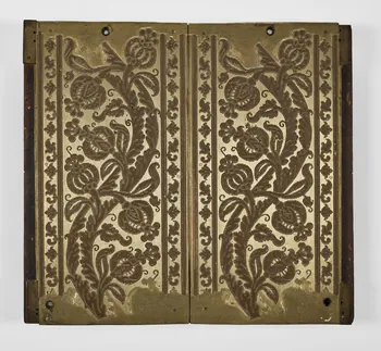 Manufacture Paul Balin planche d'impression pour papier peint plaque pour frapper les tissus Ile-de-France, France 1863-1898 1950.55.1 Photo Mucem / Marianne Kuhn