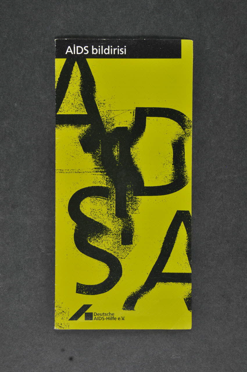 Dépliant "AIDS bildirisi" (rapport de sida) 2005.116.19 Photo Mucem