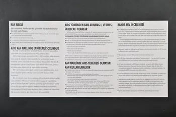 Dépliant Kontrolsuz kan nakline izin vermeyin 2005.116.24 Photo Mucem