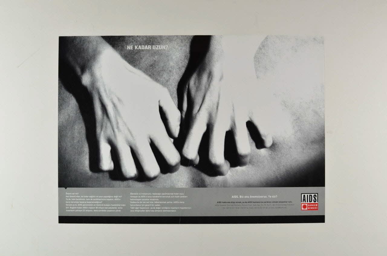 affiche "Ne Kadar Uzun ?"(traduction) 2005.116.9 Photo Mucem