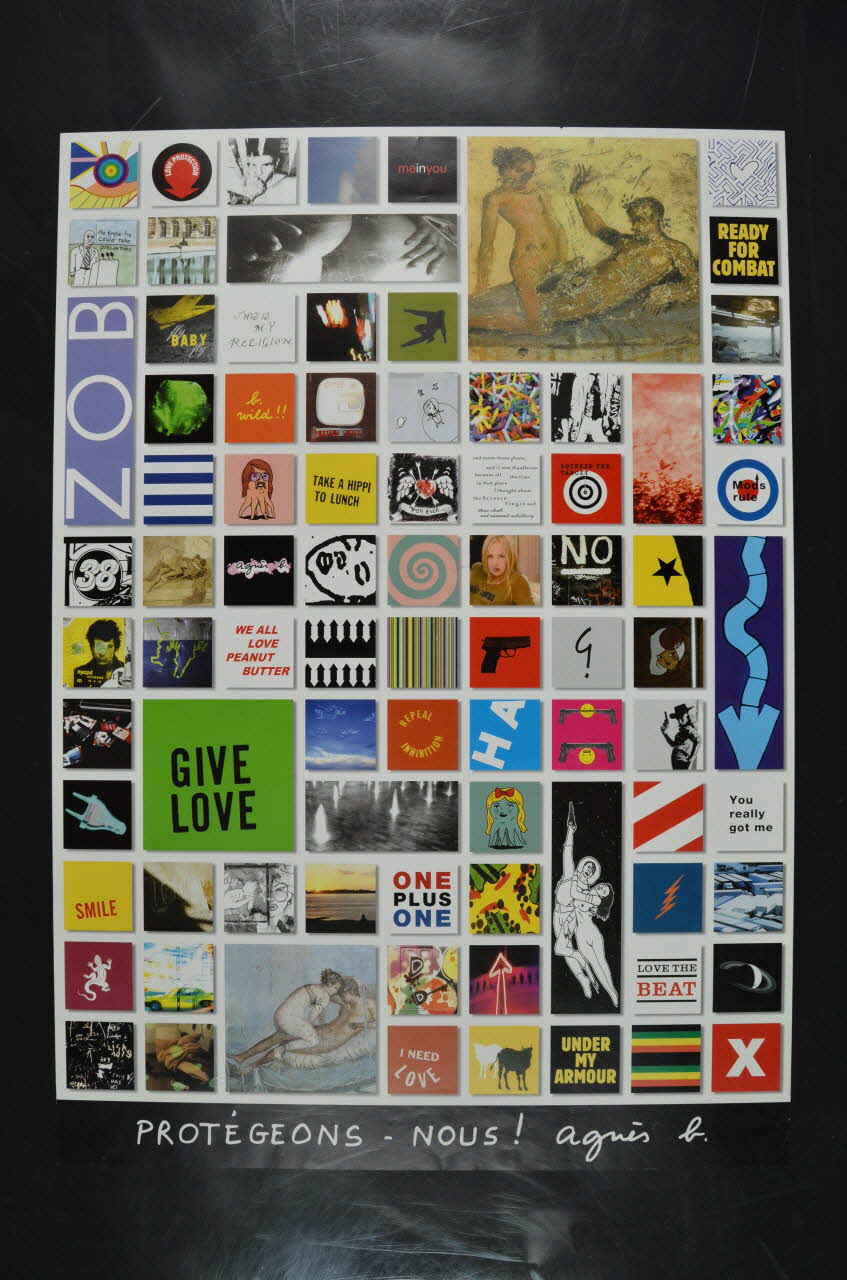 agnès b. affiche "Protégeons-nous" France 2005 2005.117.17 Photo Mucem
