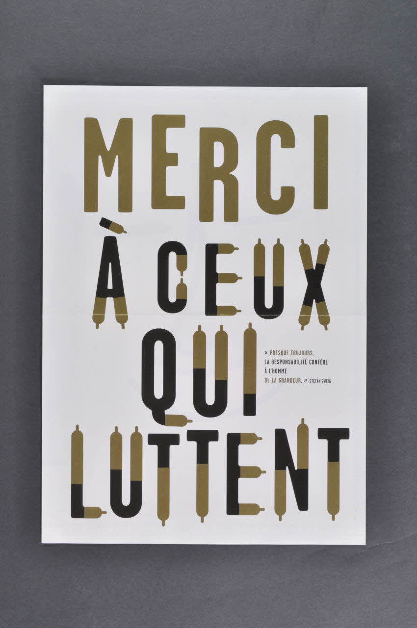 C.R.I.P.S Ile de France Affiche-dépliant "Chacun est responsable de tous, chacun est seul responsable, chacun est seul responsable de tous" France 2004/12 2005.117.20 Photo Mucem