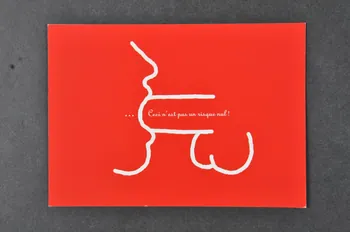 C.R.I.P.S Ile de France carte postale "Ceci n'est pas un risque nul !" France 2002 2005.117.21 Photo Mucem