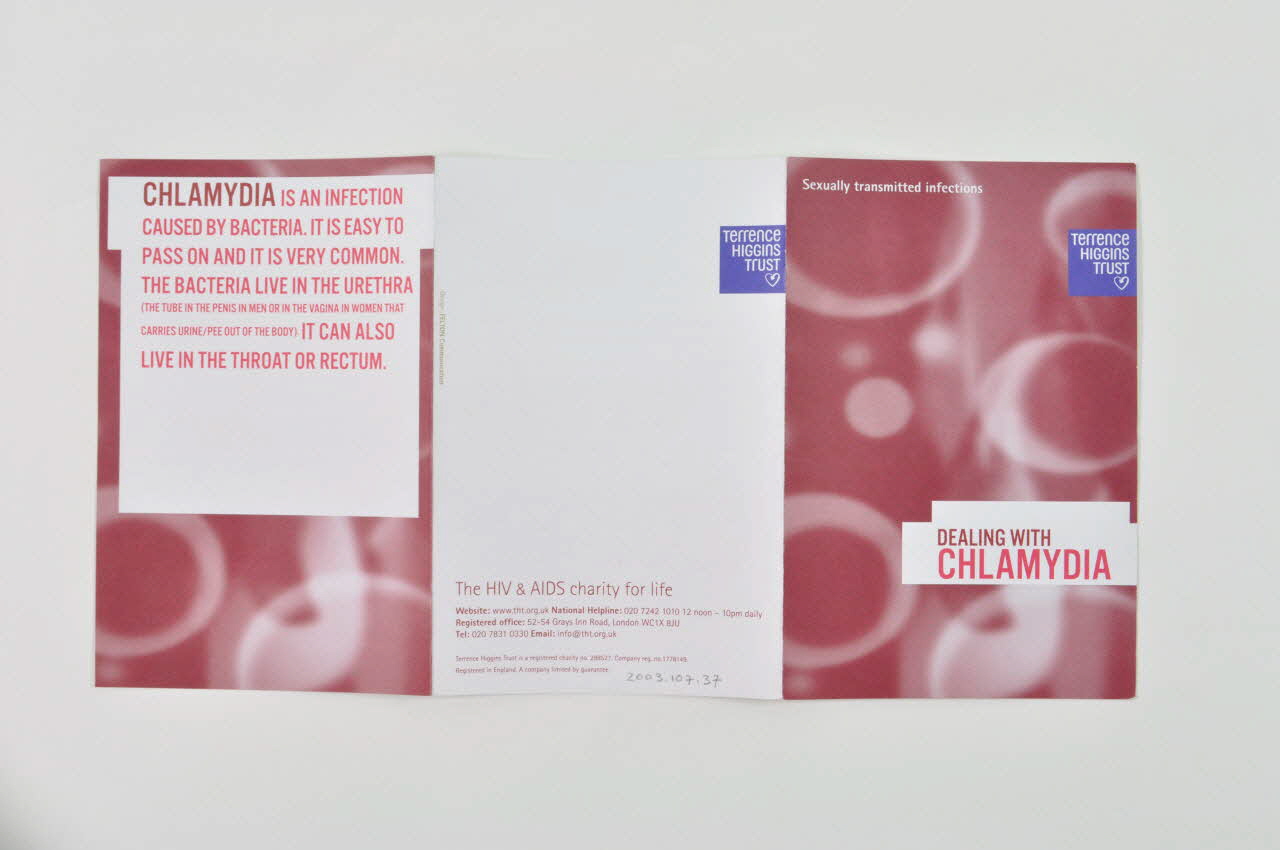 BROCHURE " Sexually transmitted infections : Dealing with Chlamydia" (Infections sexuellement transmissibles : chamydia 2003.107.37 Photo Mucem