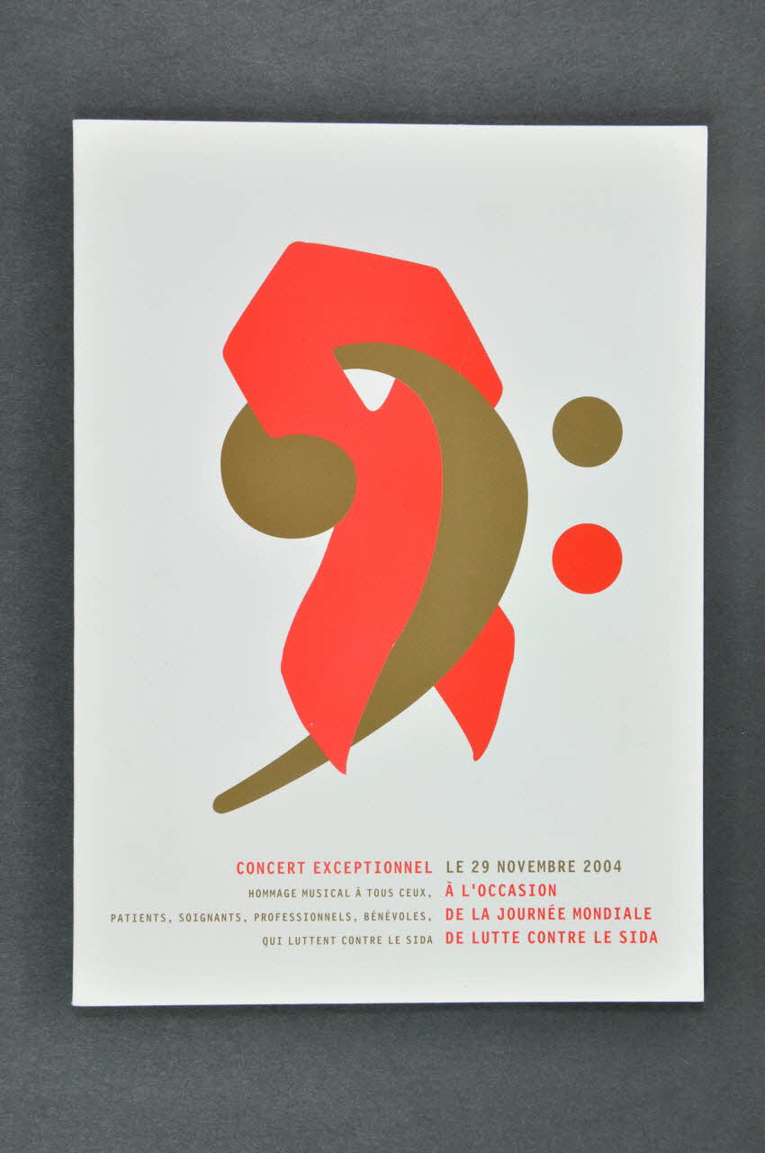 C.R.I.P.S Ile de France CARTON D'INVITATION concert exceptionnel Île-de-France, France 2004/11/29 2005.117.33 Photo Mucem