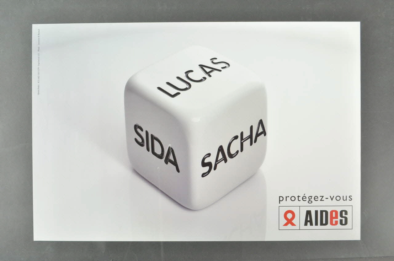 AIDES affiche "Sida / Lucas / Sacha" Protégez-vous" France 2004 2005.117.6 Photo Mucem