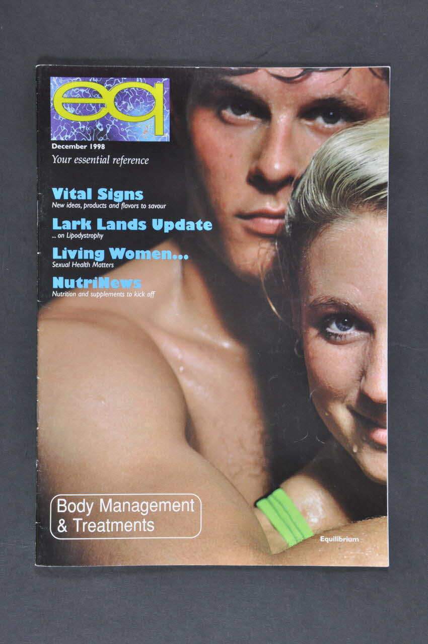 Equilibrium Health Resources Ltd revue "EQ :. "Body Management and treatments" (EQ. Entretien corporel et traitements) Grande Bretagne 1998/12 2003.108.12 Photo Mucem