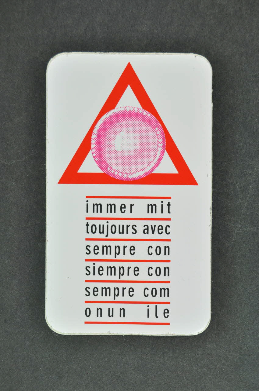 autocollant "Immer mit" (toujours avec) 2004.119.90 Photo Mucem