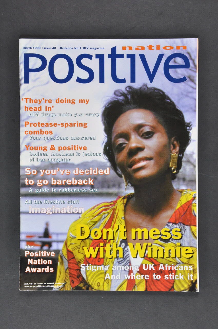 UK Coalition Of People Living With Hiv/Aids revue "Stigma among UK Africans. " (Stigmatisation chez les africains vivant au Royaume Uni) Grande Bretagne 1999/3 2003.108.22 Photo Mucem