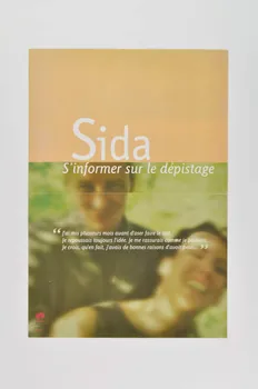 Affiche-dépliant "Sida. S'informer sur le dépistage" 2004.120.17 Photo Mucem