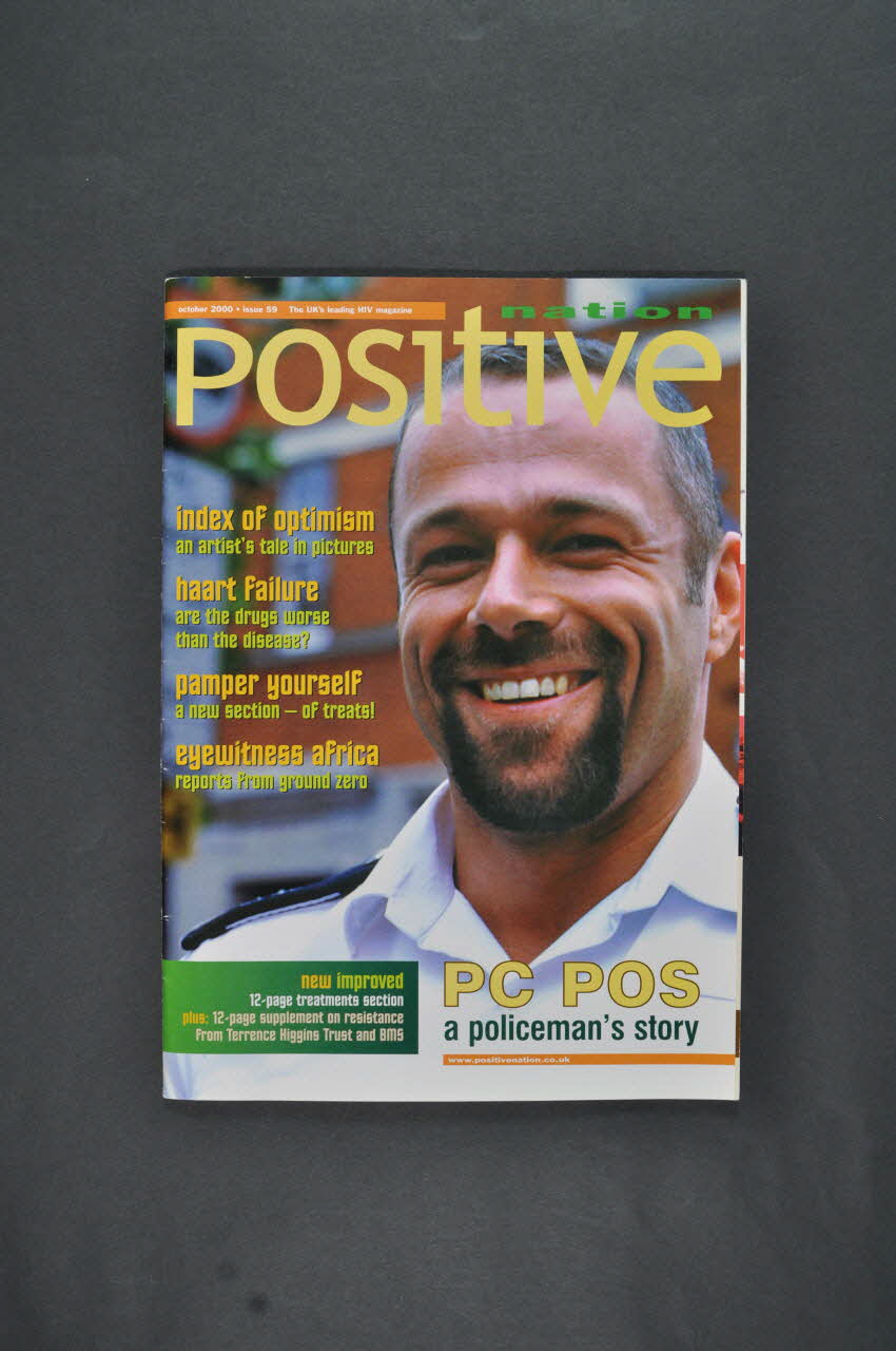 UK Coalition Of People Living With Hiv/Aids revue "PC POS. a policeman story" (L'histoire d'un agent de police) Grande Bretagne 2000/10 2003.108.37 Photo Mucem