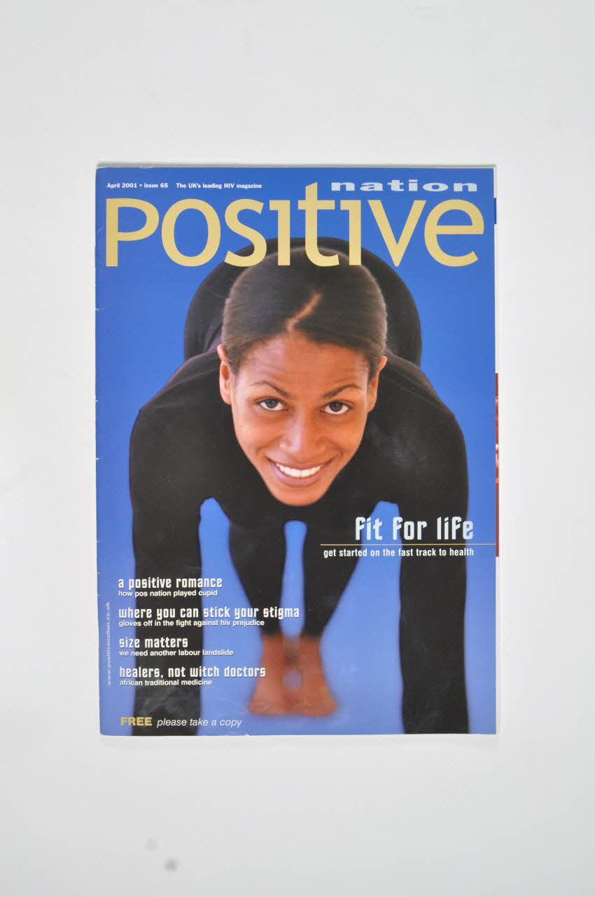 UK Coalition Of People Living With Hiv/Aids revue "Fit for life. Get started on the fast track to health" (Prêt pour la vie. Prenez le départ sur la voie rapide pour la santé) Grande Bretagne 2001 2003.108.42 Photo Mucem