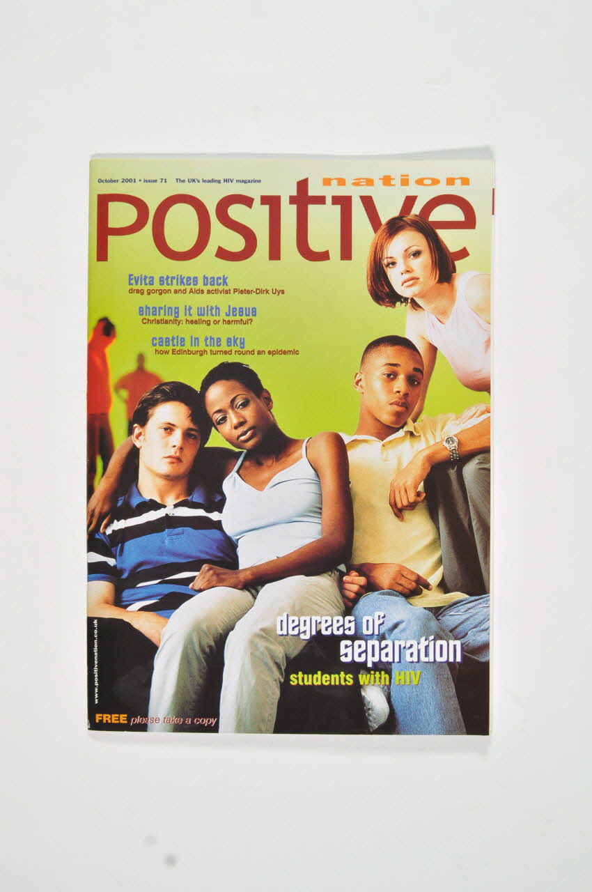 UK Coalition Of People Living With Hiv/Aids revue "Degrees of separation. Students with HIV" Grande Bretagne 2001/10 2003.108.45 Photo Mucem