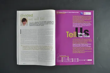 UK Coalition Of People Living With Hiv/Aids revue "The play boy Mark Ravenhill interviewed" (Interview du play boy Mark Ravenhill) Grande Bretagne 2001/11 2003.108.46 Photo Mucem