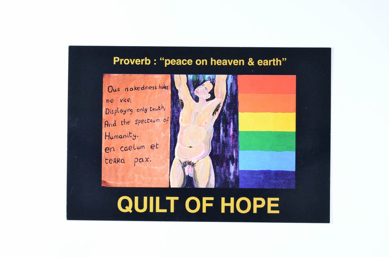 carte postale "Proverb :"peace on heaven & earth"" 2003.108.48 Photo Mucem