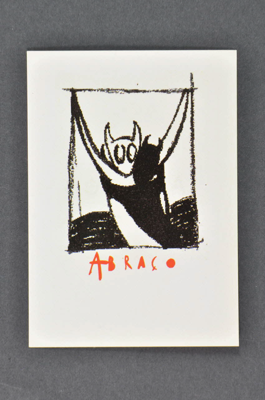 Abraço carte postale deux animaux s'embrassant Portugal 1998/9 2003.109.110 Photo Mucem