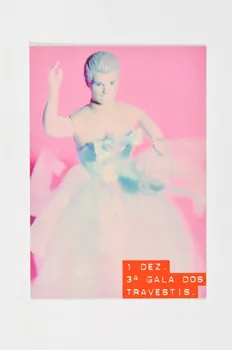 Abraço carte postale "1 Dez. 3° Gala dos travestis" (danseuse) Portugal 1995 2003.109.131 Photo Mucem