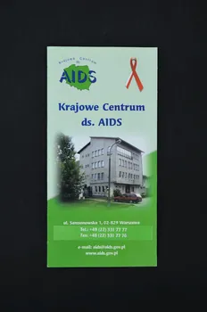 Dépliant "Krajowe Centrum ds AIDS"  (Centre national du sida) 2005.120.32 Photo Mucem
