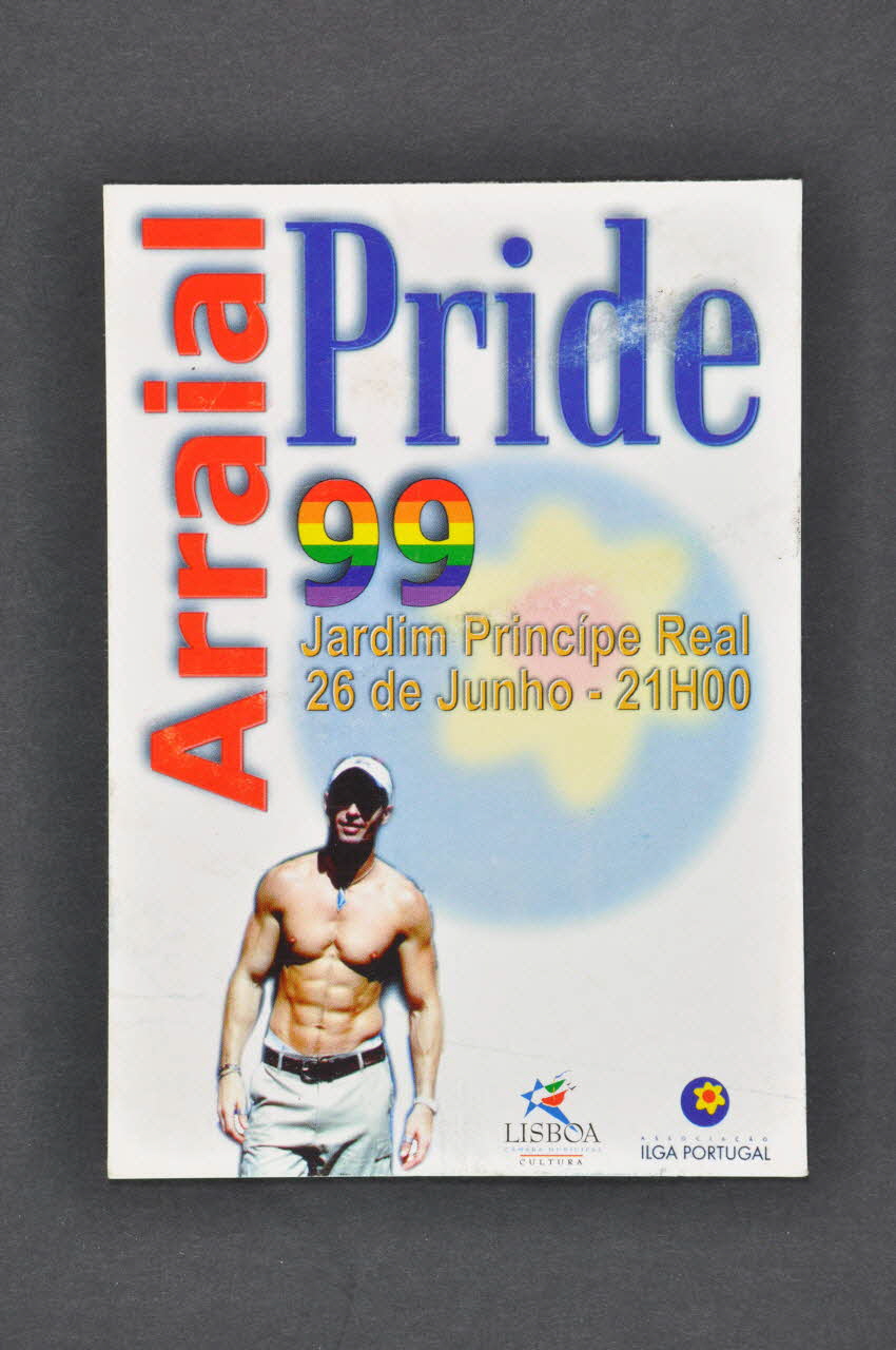 ILGA Portugal carte postale "Arraial Pride 99" (Gay Pride 1999) Portugal 1999 2003.109.172 Photo Mucem