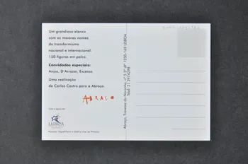 carte postale "Um grandisso elenco..." (Une liste grandiose)  (homme de dos) 2003.109.173  Photo Mucem