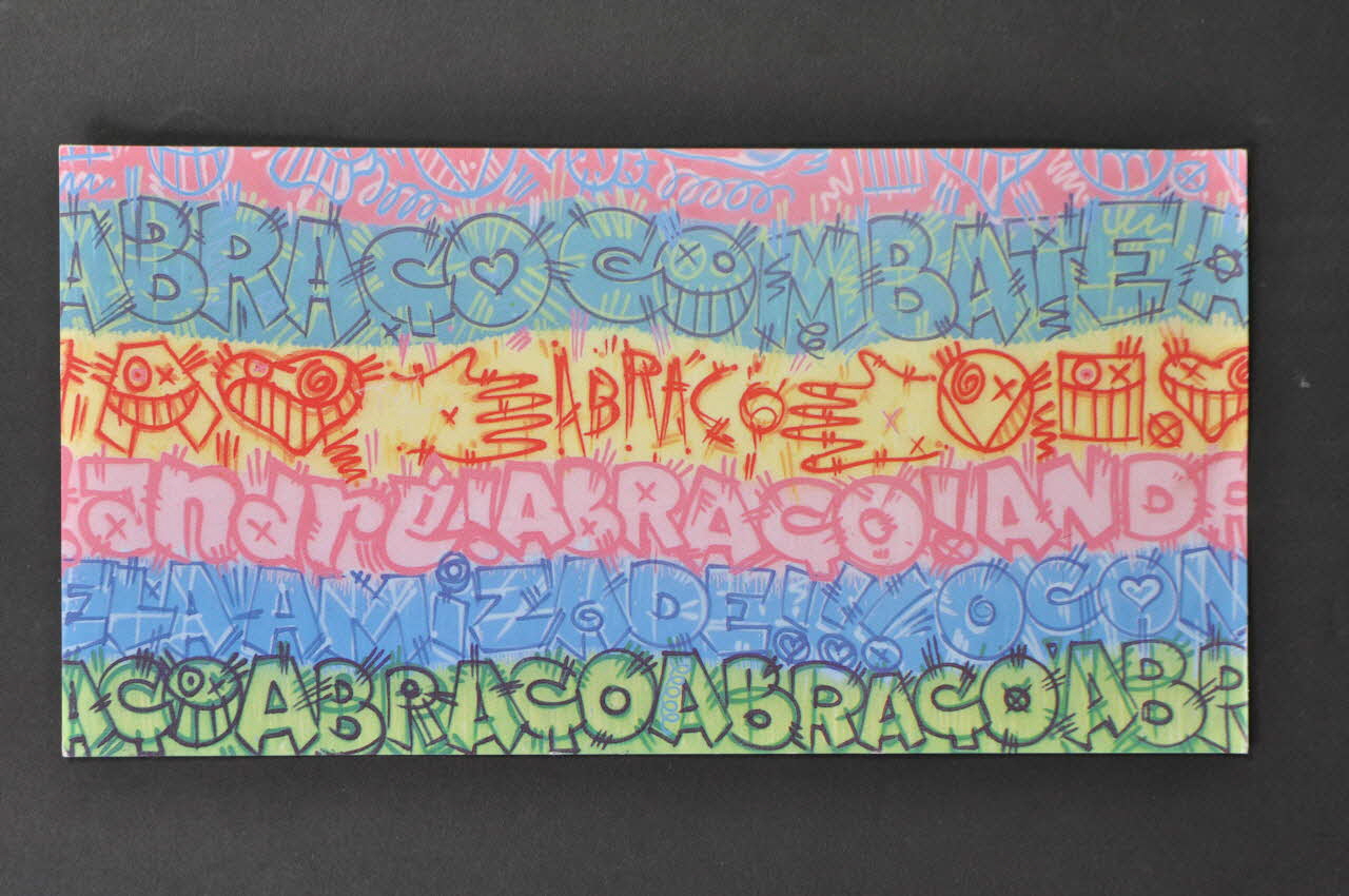 Abraço carte postale "Grafitti de André Saraiva" Portugal 2001/4 2003.109.185 Photo Mucem