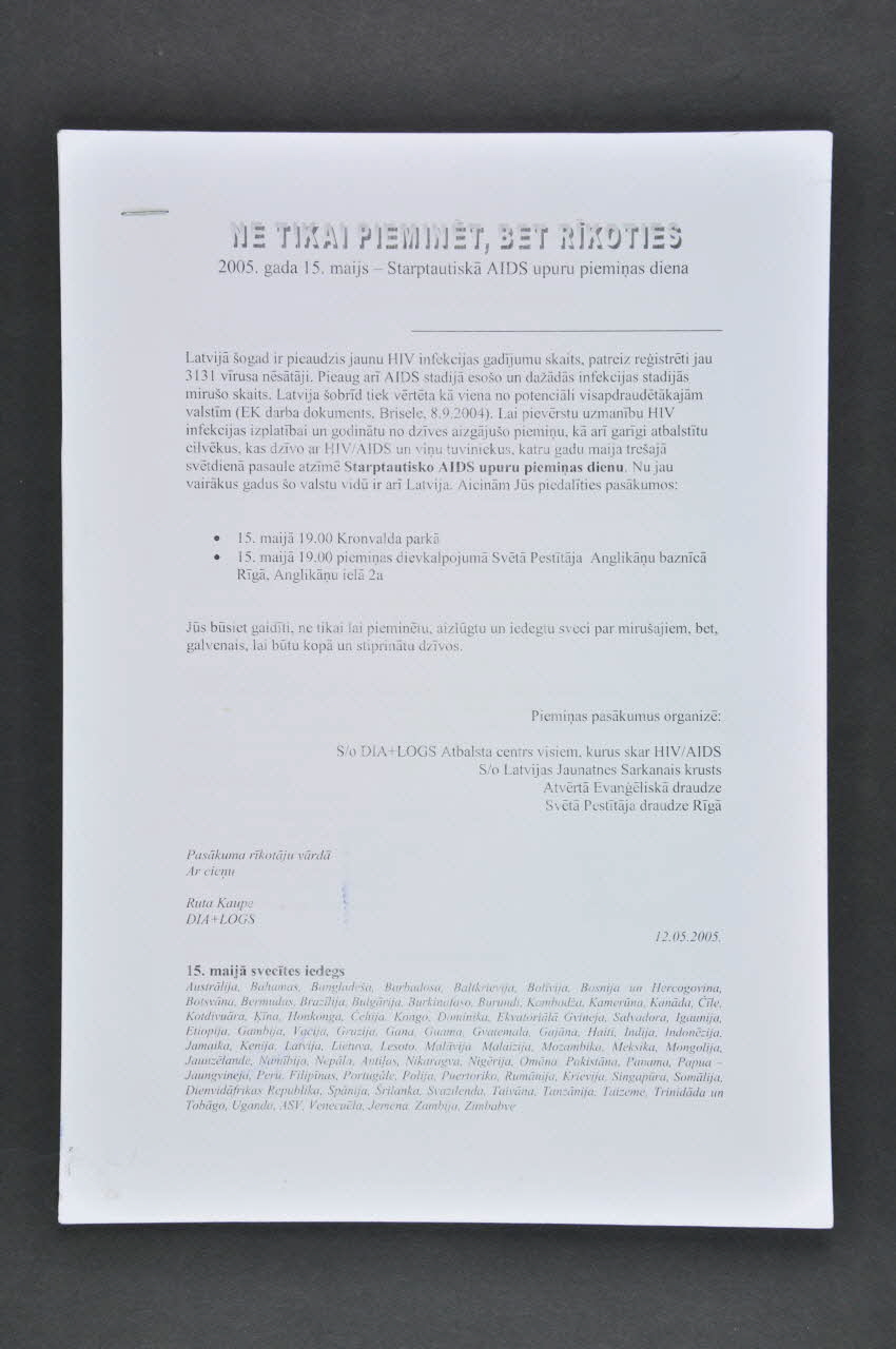 Dia + Logs document Lettonie 2003/5 2005.121.2.3 Photo Mucem