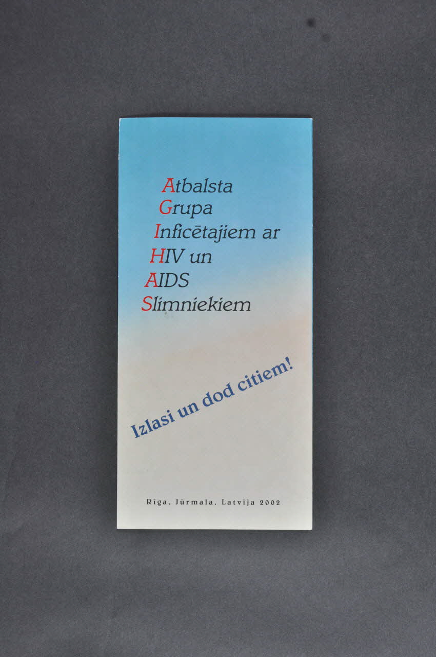 Agihas Dépliant AGIHAS. Izlasi un dod citiem! Lettonie 2002 2005.121.23 Photo Mucem