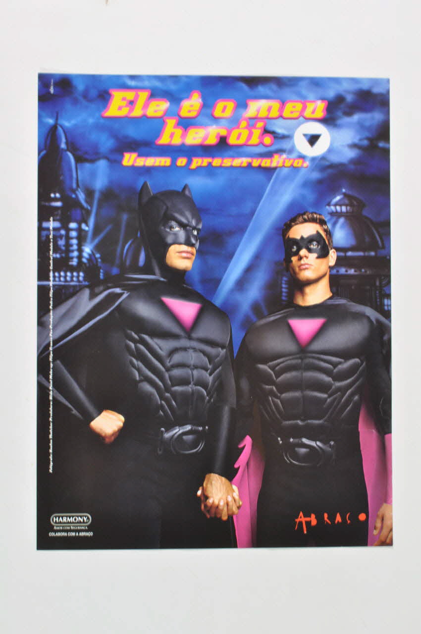 Abraço affiche "Ele è o meu heroi" (Ils sont mes héros) Portugal 2001 2003.109.2 Photo Mucem