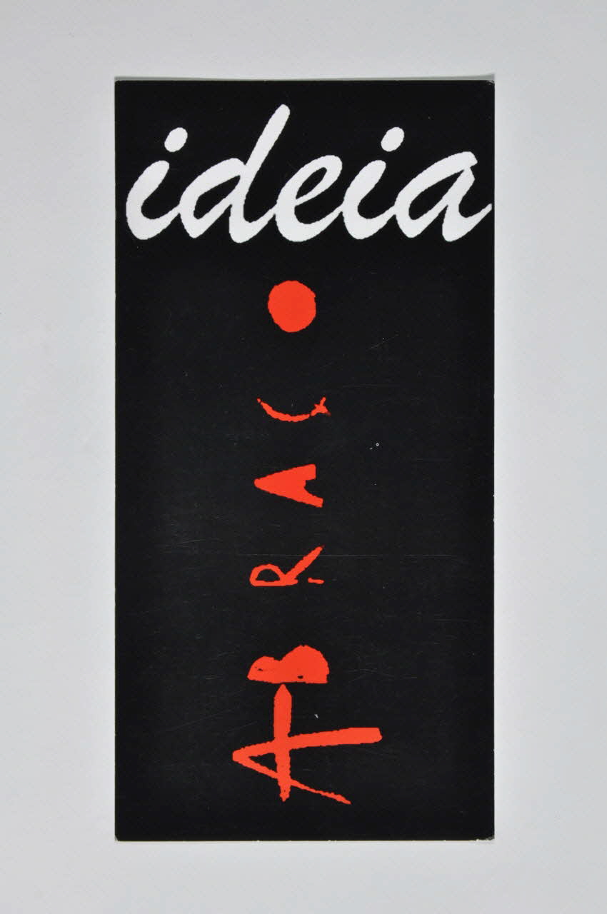 Abraço CARTON D'INVITATION "Ideia-Abraço" Portugal 1995 2003.109.200 Photo Mucem