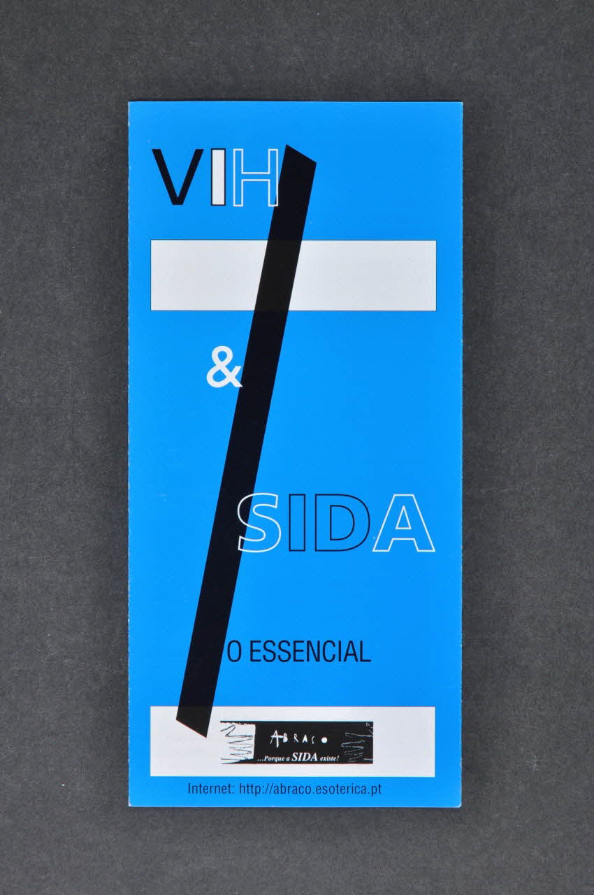 Abraço Dépliant "VIH & SIDA. O essencial" (VIH et SIDA. L'essentiel) Portugal 1993 2003.109.209 Photo Mucem