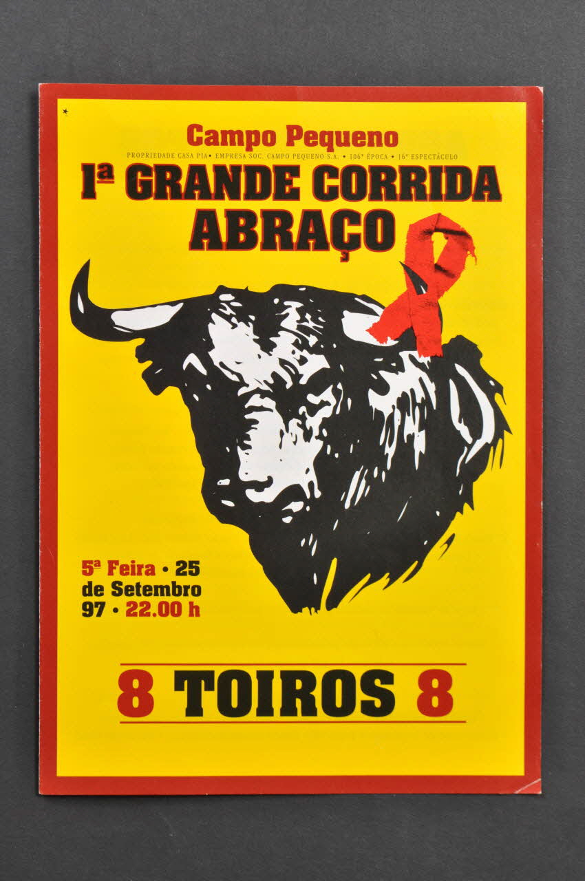 Abraço Dépliant "1° grande corrida abraço" Portugal 1997 2003.109.213 Photo Mucem