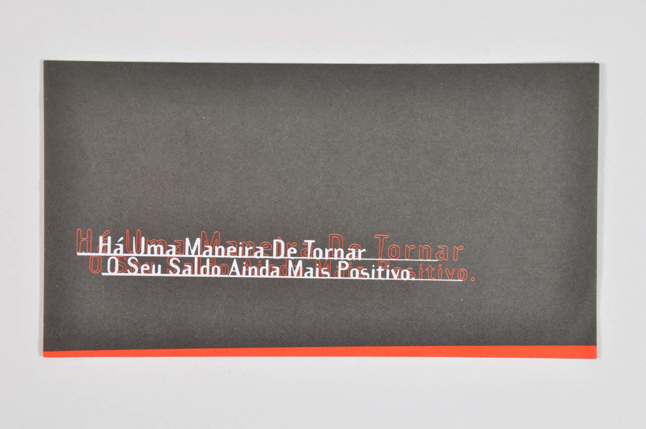 Dépliant "Ha Uma Maneira de tornar o seu salda ainda mais positivo" (Il y a une manière de rendre son solde encore plus positif) 2003.109.215 Photo Mucem
