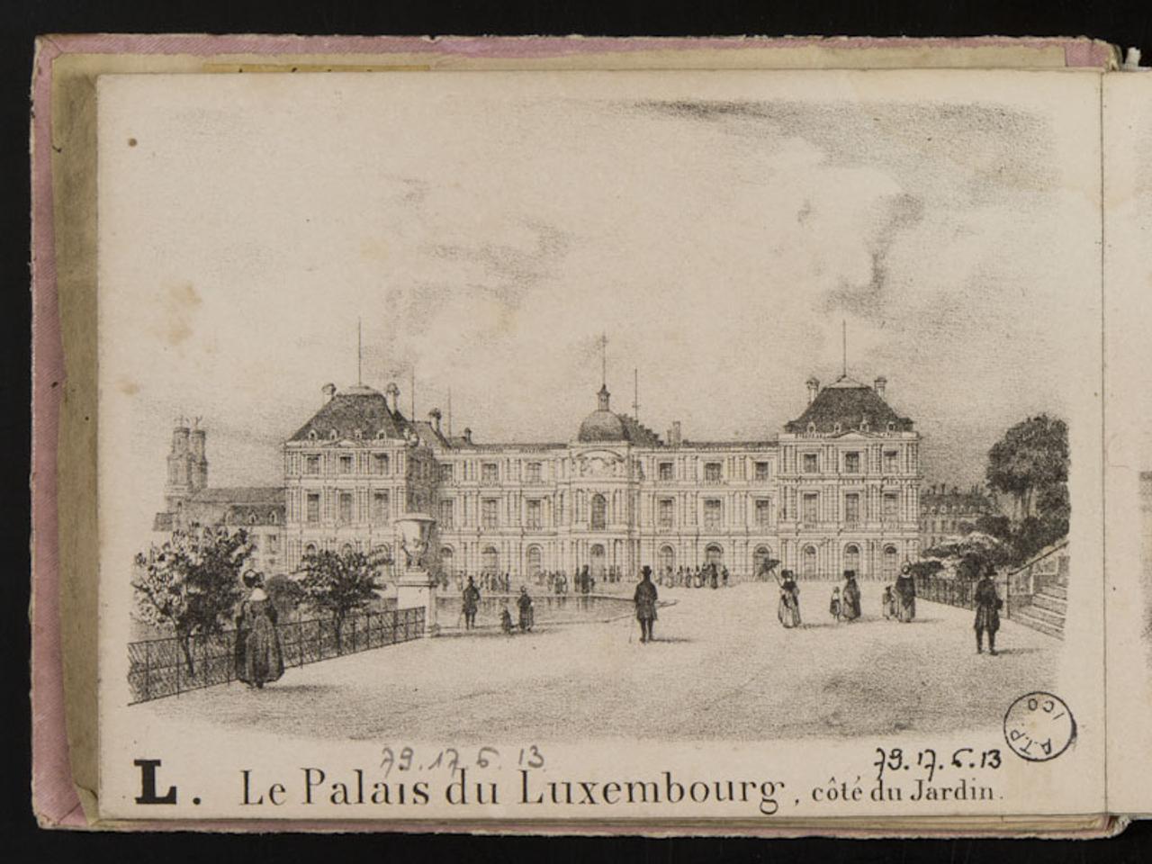 album L. Le Palais du Luxembourg, côté du Jardin. 1979.17.6.13 Photo Mucem