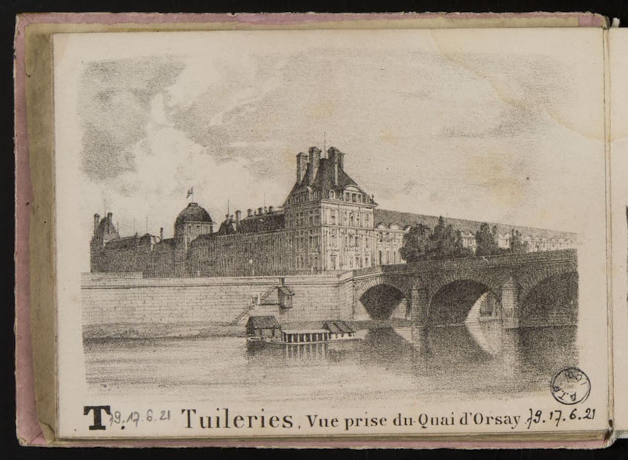 album T. Tuileries, Vue prise du Quai d'Orsay. 1979.17.6.21 Photo Mucem