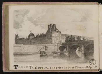 album T. Tuileries, Vue prise du Quai d'Orsay. 1979.17.6.21  Photo Mucem