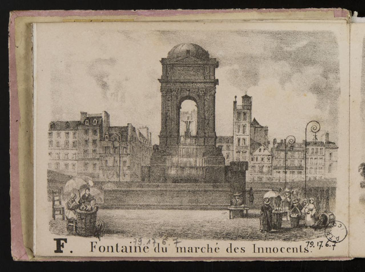 album F. Fontaine du marché des Innocents. 1979.17.6.7 Photo Mucem
