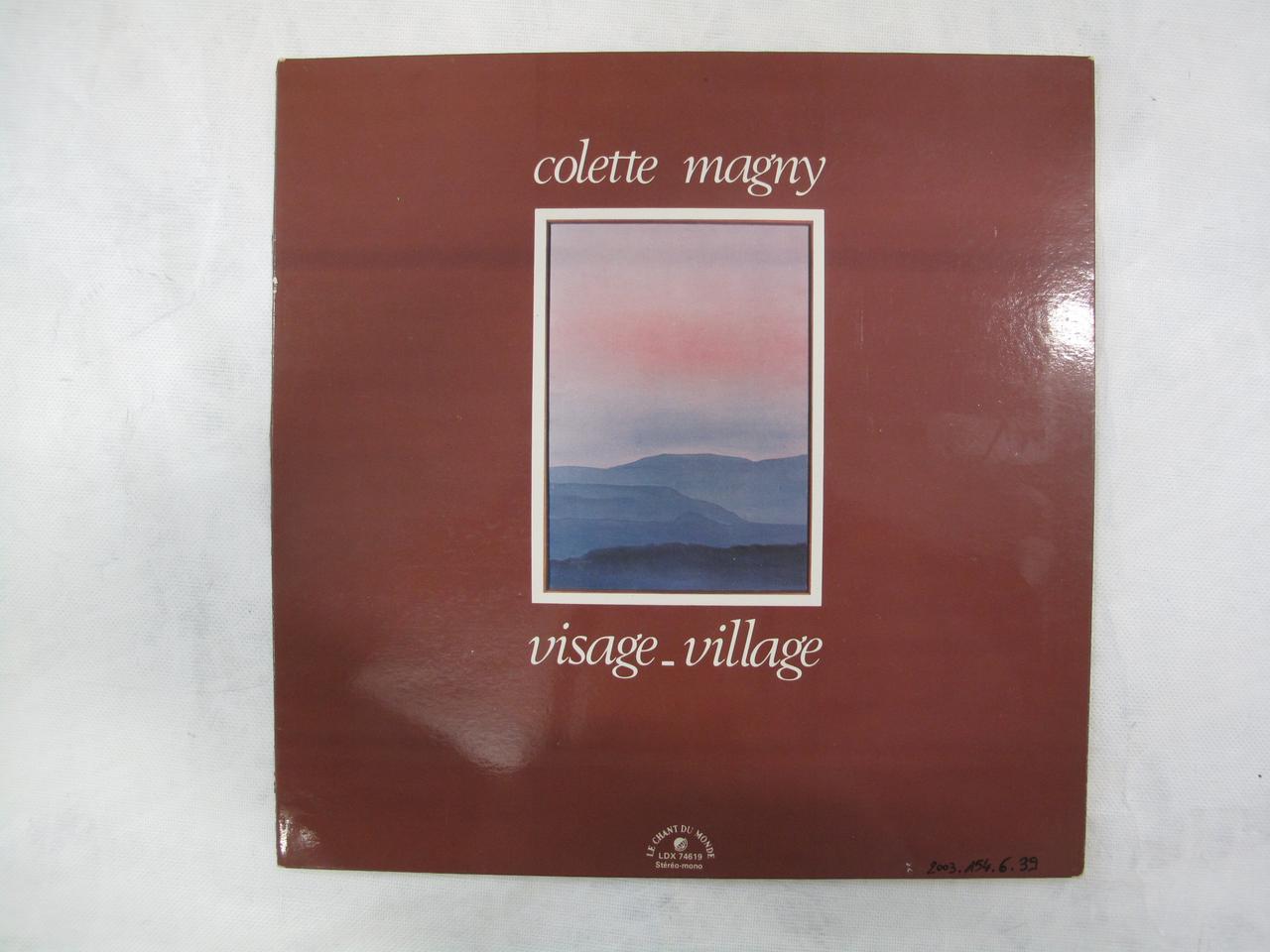 disque 33 tours visage - village 2003.154.6.39 Photo Mucem