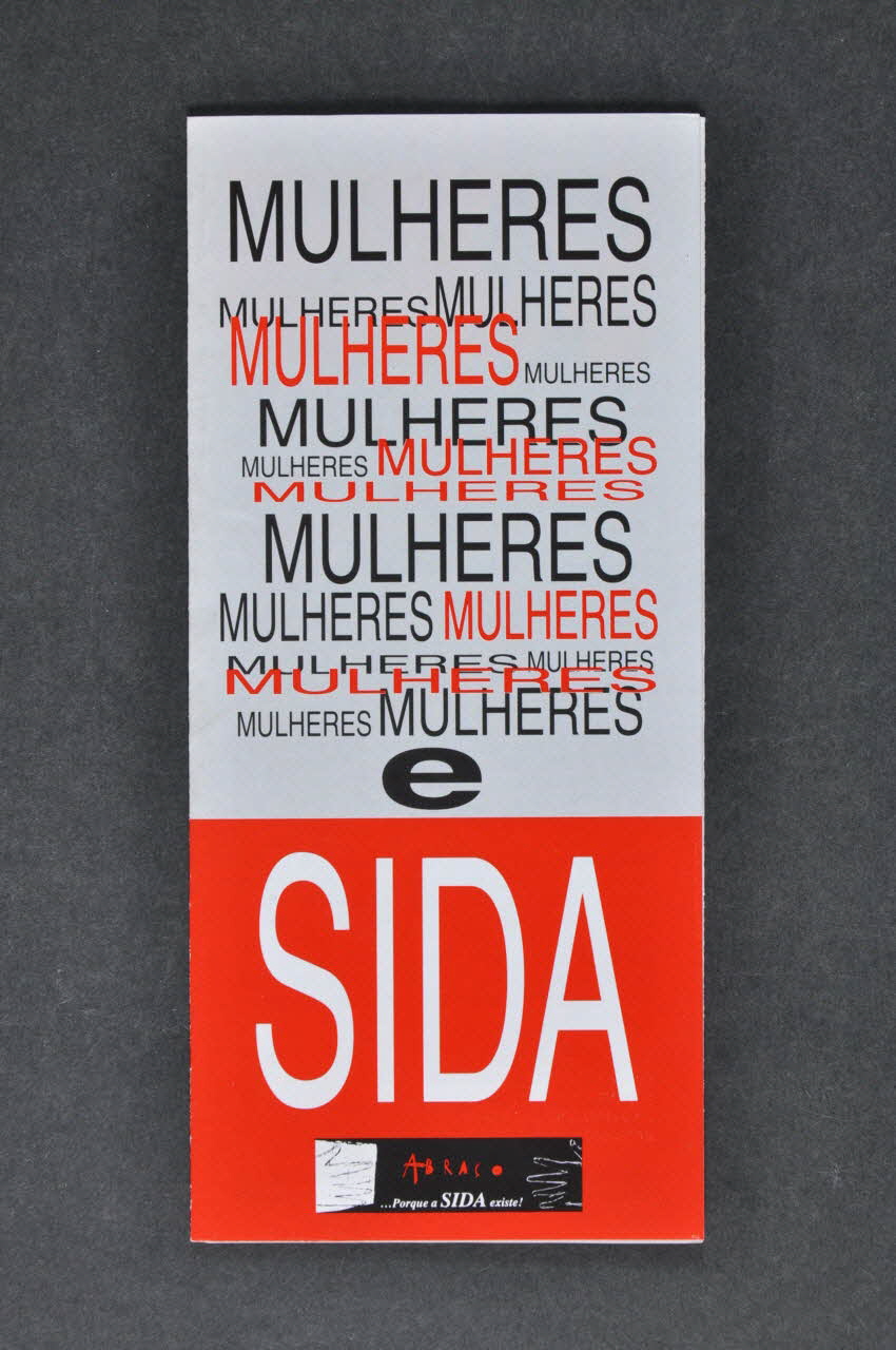 Abraço Dépliant "Mulheres e sida" Portugal 1994 2003.109.219 Photo Mucem