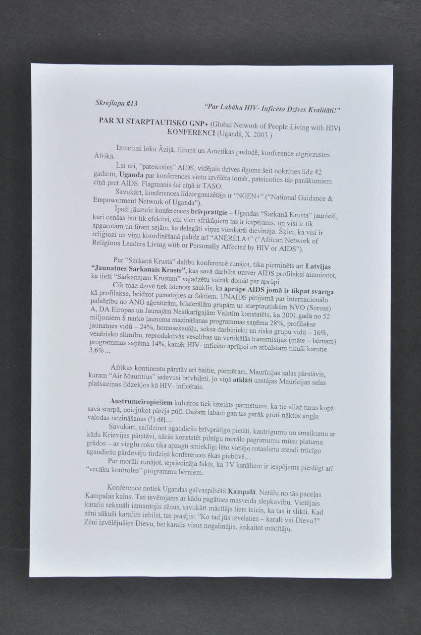 Agihas Feuille d'information Lettonie 2003 2005.121.40.14 Photo Mucem