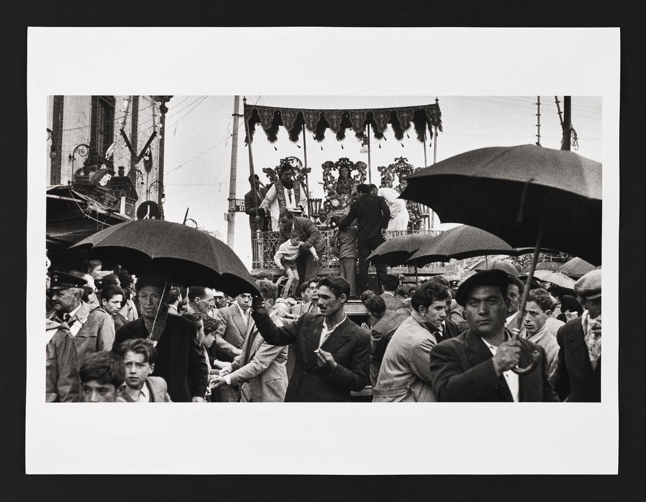 André Martin tirage photographique Fête de sant'Alfio, procession religieuse, pèlerinage Sicile, Italie 1958 2024.1.7 Photo Mucem / Marianne Kuhn