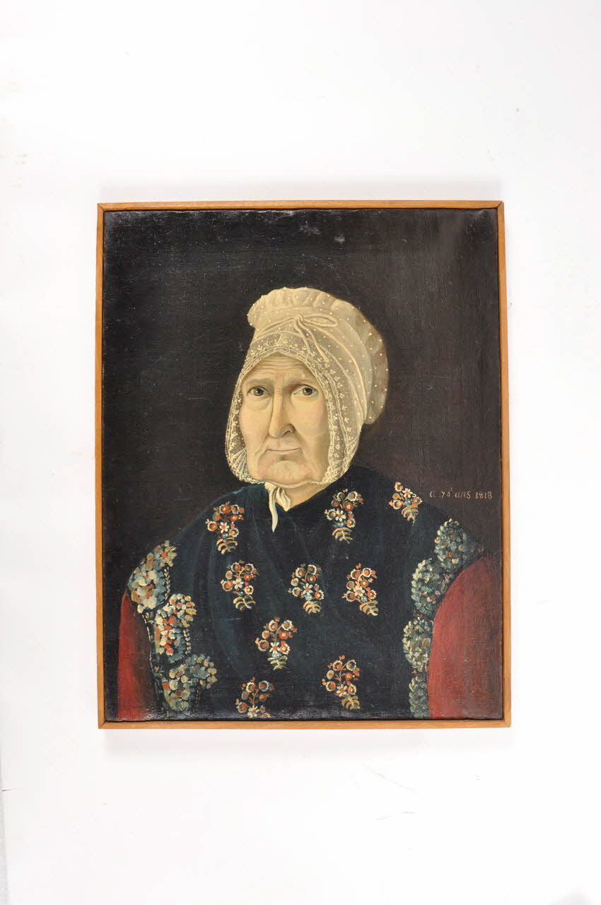 Anonyme tableau Vieille femme d'Herminis France 1818 1952.135.1 Photo Mucem