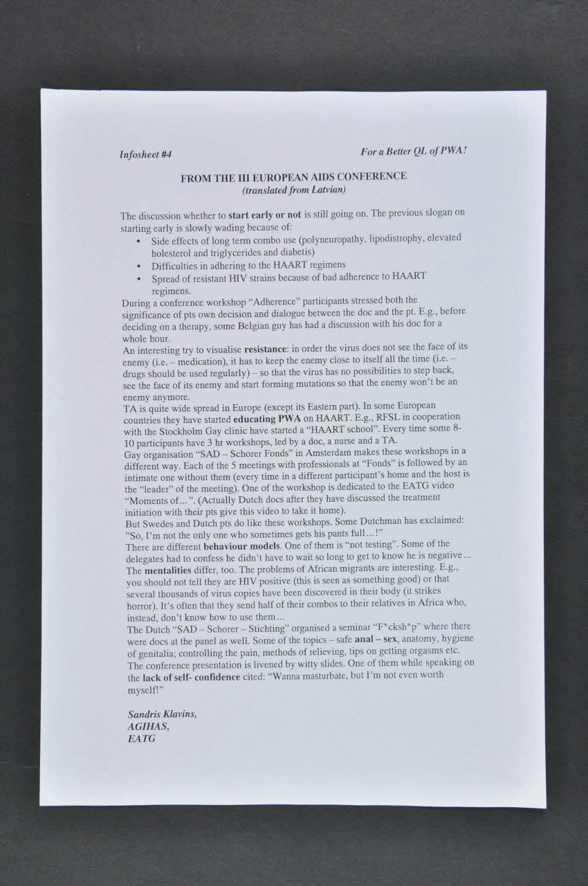 Feuille d'information 2005.121.40.5 Photo Mucem